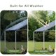 thumbnail image 4 of Corral para Perros Cercado para Mascotas - Estructura Metálica Extra Grande (3x5m) con Techo Impermeable en Punta y Cerradura Segura - Ideal para Jardín, Patio o Granja - Apto para Múltiples Mascotas, 4 of 8