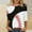 Black, variant on 3/4 Sleeve Tops for Women Baseball Print Trendy Dressy Crew Neck Blouses Plus Size Casual 2024 Summer T-Shirts