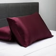 thumbnail image 2 of Fishers Finery 19mm 100% Pure Mulberry Silk Pillowcase (Red, K), 2 of 5