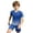 Blue, variant on AWZXDE Boys Girls Children Football Sports Basketball Tracksuit Shorts T Shirt Sportswear Outdoor Activewear Set Blue,7-8 Years