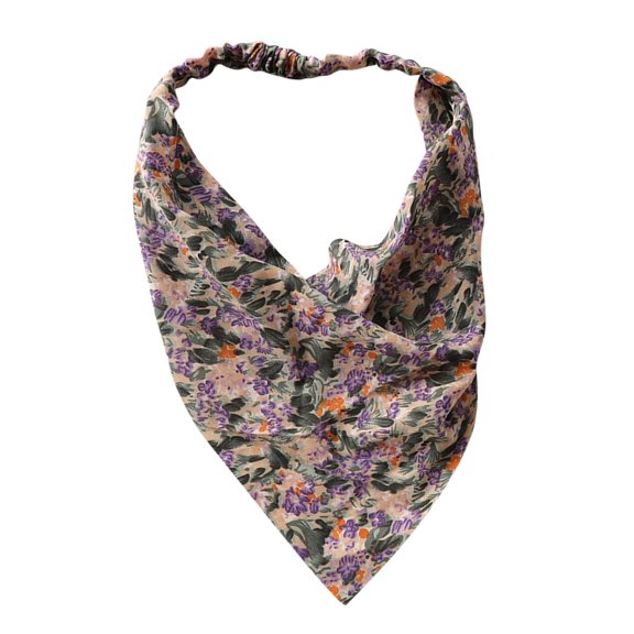Headbands for Women Floral Print Triangle Tie Bandana Head Kerchief Scarf