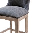 thumbnail image 6 of NPD Furniture Dorsey 26" Faux Leather Counter Stool in Gray/Nubuck Charcoal, 6 of 11