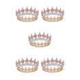 thumbnail image 2 of maskred Alloy Exquisite Craft And Detailed Carved Wedding Hair Crown For Brides Rhinestone Tiaras And Crowns Gold  + rose gold 5Set, 2 of 6