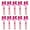 8, variant on 10pcs Cheerleader Bows Keychains Bowknot Ribbon Keyring Pendant Colorful Bag Accessory Stylish Gifts for Women Girls
