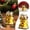 Yellow-2, variant on LED Lighted Resin Christmas Village Houses 12.5X8.5X7cm Tabletop Figurines, Light Up Winter Village Decor for Home Shelf Cabinet Table Christmas Scene