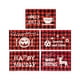 thumbnail image 2 of Gibobby Manteles Individuales Manteles individuales navideños a cuadros rojos y negros, 17 X 11,4 pulgadas, decoración de mesa navideña con y de nieve, manteles individuales navideños (E, One Size), 2 of 4