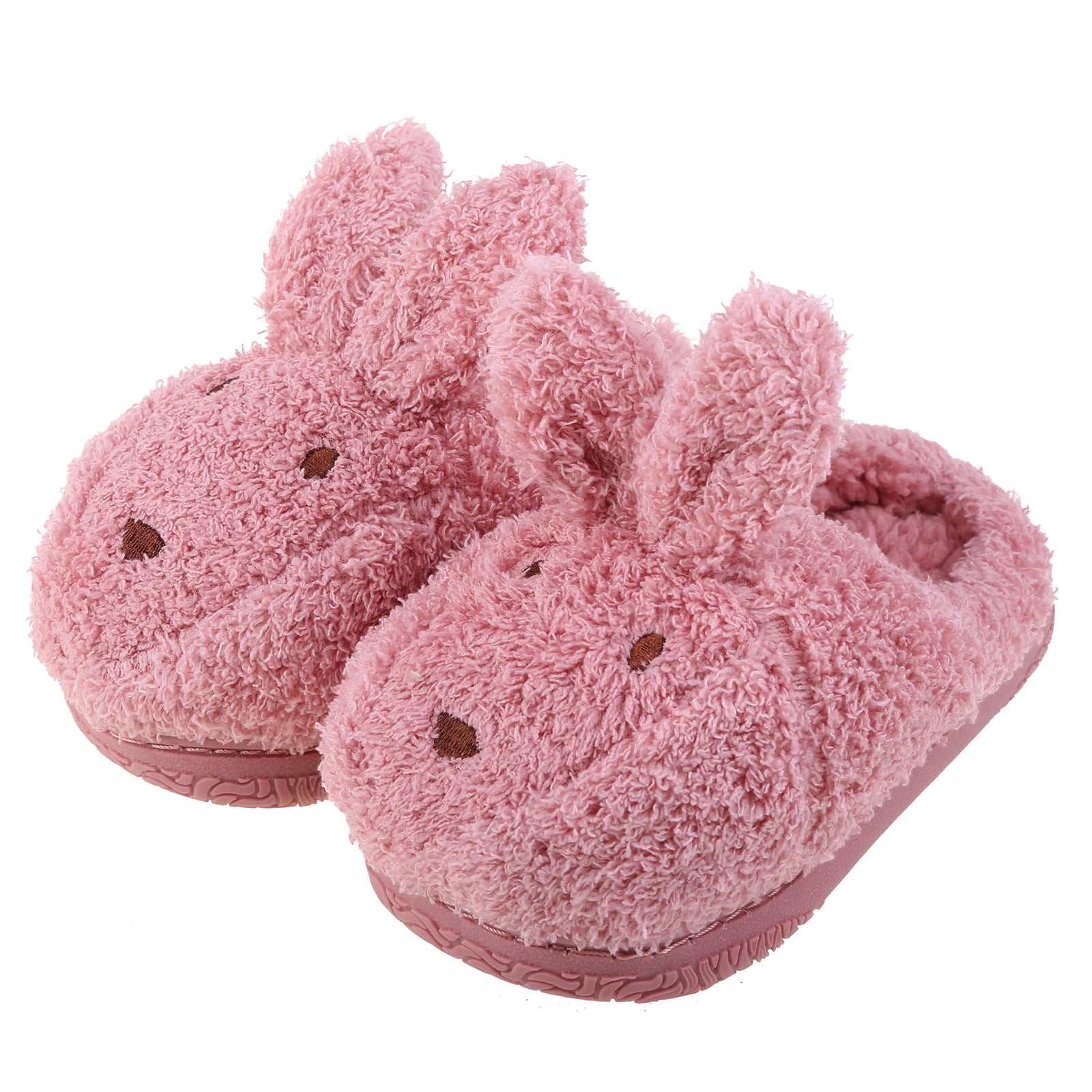 Bunny Ears Toddler Slippers 6 New with Tags House Shoes Girl's sz Adorable 