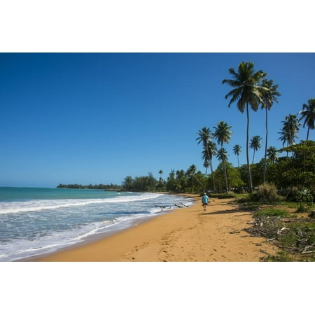 Luquillo Beach, Puerto Rico, West Indies, Caribbean, Central America Print Wall Art By Michael