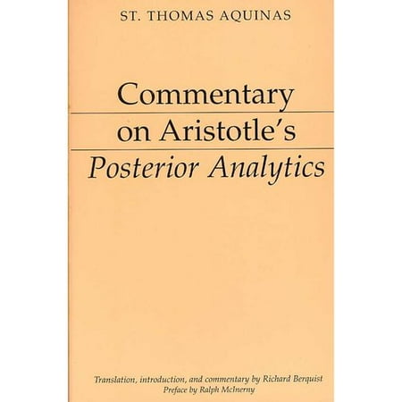 Commentary on Aristotle's Posterior Analytics
