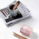 thumbnail image 4 of Ceramic Desk Pen Holder Stand Marble Pattern Pencil Cup Pot Desk Organizer (Pink), 4 of 4