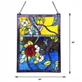 thumbnail image 5 of Chloe Lighting Rose 24" Floral Stained Glass Window Panel in Multi-Color, 5 of 5