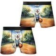 thumbnail image 3 of Happy Father's Day Great Pyrenees Playing Basketball with Best Dad Jersey All Over Print Boxer Briefs Underwear for Men Dad Pyr Dog Lover - 13006, 3 of 6