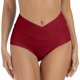 thumbnail image 1 of Gibobby Bañador de Bikini Mujeres Vintage cintura alta Bikini parte inferior traje de baño calzoncillos Bikini parte inferior lateral Tanga baño Swimbott(Rojo,G), 1 of 5