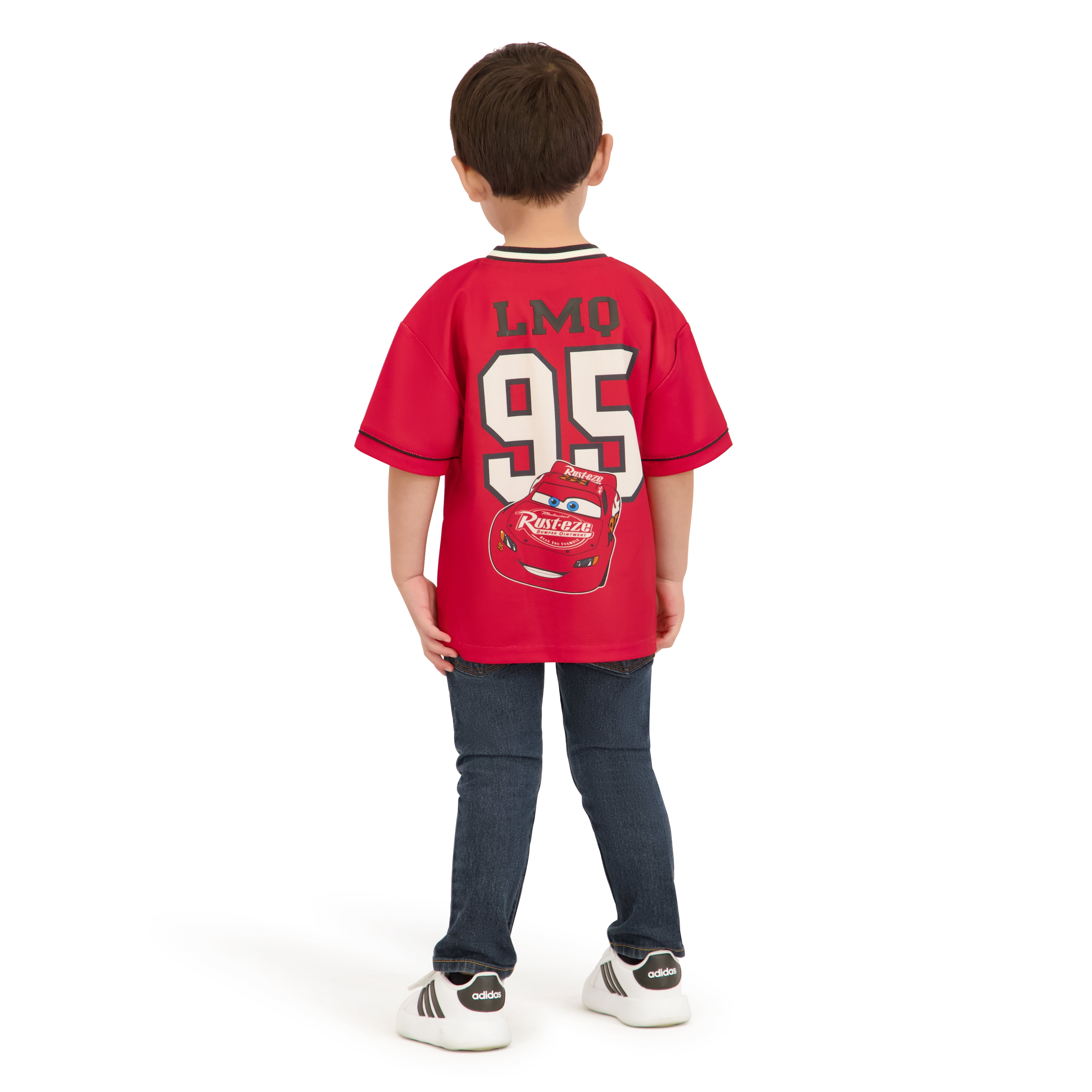 Disney Pixar Cars Toddler Boy Short Sleeve Jersey, Sizes 12 Months-5T