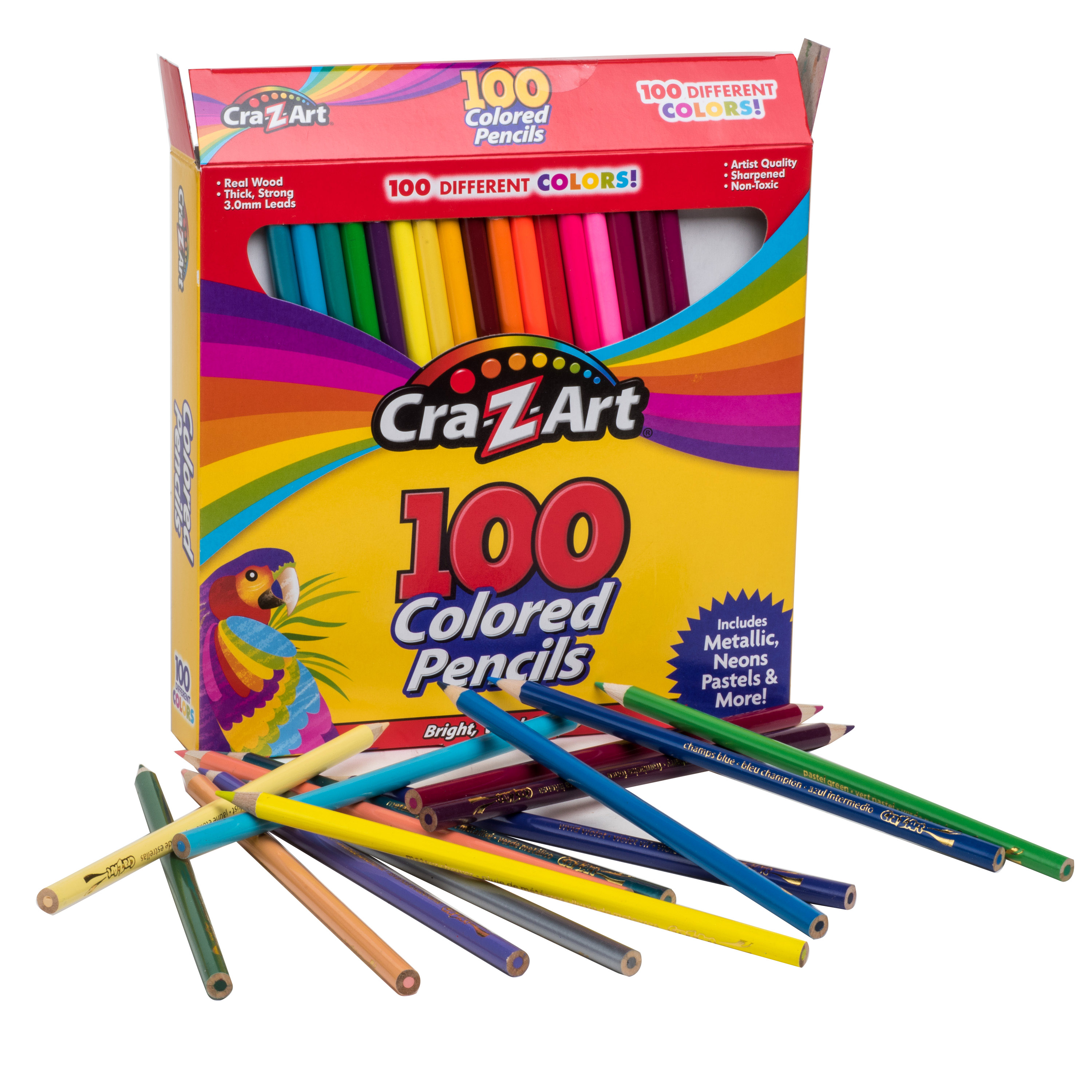 Cra-Z-Art 100-Count Real Wood Colored Pencil Set photo 2