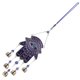 thumbnail image 5 of BRIGHTFUFU Metal Evil Eye Palm pared colgante Viento de viento Muro de pared Campana colgante, 5 of 7