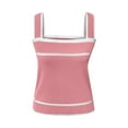 thumbnail image 4 of Otvok Tank Top for Womens Summer Sleeveless Scoop Neck Ribbed Knit Color Block Basic Camis Tee Shirts, 4 of 6