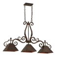 thumbnail image 3 of Meyda Tiffany 127344 Pedra 3 Light 48" Wide Linear Pendant - Red Rust, 3 of 5