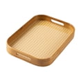 thumbnail image 3 of jifeng Bamboo Serving Tray with Handles Breakfast Tray for Living Room Home Parties L, 3 of 9
