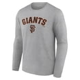 thumbnail image 2 of Men's Gray San Francisco Giants Team Lockup Long Sleeve T-Shirt, 2 of 3