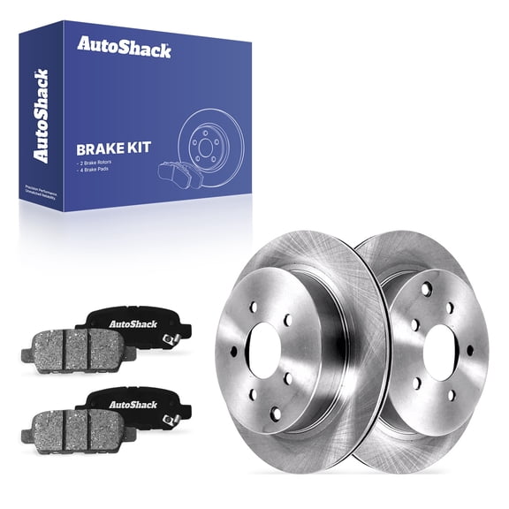 AutoShack Rear Brake Rotors & Ceramic Pads for INFINITI, FX35 2008-2010 Q60 2014, AWD RWD V6 3.5L 3.7L - 12.12" (307.8 mm), 5-Lug