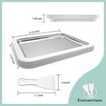 thumbnail image 7 of At-Home Rolled Ice Cream Maker Kit, Rolled Ice Cream Tray, Portable Instant Rolled Icecream Maker Machine Tray, Instant Freeze Plate with 2 Scrapers, for Yogurt Sorbet (White), 7 of 7