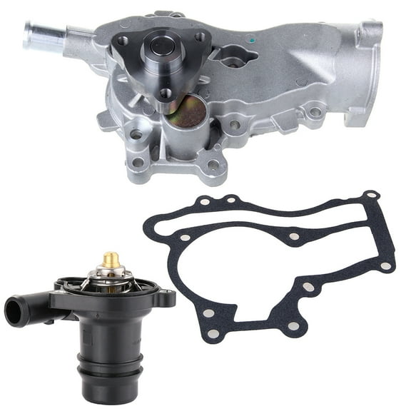 CCIYU Water Pump with Thermostat Fit for 2013-2017 for Buick Encore 1.4L,2011-2016 for Chevrolet Cruze 1.4L,2012-2017 for Chevrolet Sonic 1.4L 25192709 AW6662 130-2140