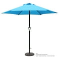 thumbnail image 3 of Abble 7.5ft Patio Umbrella with Crank Handle Outdoor Market Umbrella with 6 Sturdy Umbrella Ribs Waterproof for Garden Deck Backyard Pool, Aqua, 3 of 7