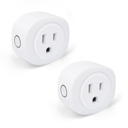 Smart Plug, KOOTION 2 Pack Mini WiFi Smart Outlet Compatible with Alexa Echo Google Home TFTTT Voice Control APP Remote Control Your Home Appliances, Timer, No Hub Required, FCC CE Certificated, (Best App For Philips Hue 2019)