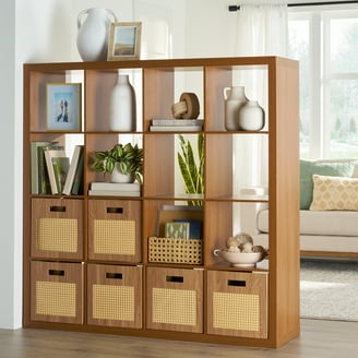 better homes and gardens 8 cube organizer tobacco oak Better Homes & Gardens 8 Cube Storage Organizer, Tobacco Oak