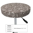 thumbnail image 4 of Kdxio Retro Bunny Print Stool Covers Round,Stretch Round Bar Stool Covers Washable Bar Stool Cushion Slipcover for 12-15 Inch Chair, 4 of 7