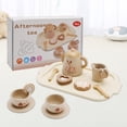 thumbnail image 1 of 13Pcs Western Kitchen Wooden Tea Sets Play Kitchen Dishes/Tea Set For Kid, 1 of 12