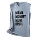 thumbnail image 4 of Camiseta sin mangas con estampado de letras para mujer: camiseta informal de verano con diseño moderno, versátil con vaqueros, fácil de cuidar, 4 of 4