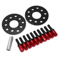 thumbnail image 2 of Espaciadores de Rueda Hub Centric 2 Piezas 8 mm/0.31in Aleación de Aluminio Hub Centric Espaciadores de Rueda Adaptadores con Pernos Reemplazo para A3 A4 A5 A6 A8 1997‑2008(Rojo), 2 of 14