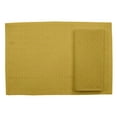 thumbnail image 2 of S4Sassy Yellow Diamond Geometric Printed Dining Room Reversible Tablemats With Napkins set, 2 of 3