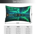 thumbnail image 2 of Kdxio Cotton Pillow Cases 20"x30" Pillowcases,Soft and Breathable Bedroom Pillow Cases-Northern Lights-No Pillow Core, 2 of 5