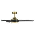 thumbnail image 3 of WAC Mod 54" Soft Brass/Matte Black Integrated LED Smart Ceiling Fan with Remote Control, 3 of 12