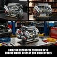 thumbnail image 5 of W16 Engine Building Blocks Set, STEM Mini 16-Cylinder Engine Model Kit That Runs, Compatible with Lego Car, DIY Physical Science Experiment, 5 of 8