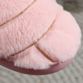 thumbnail image 5 of Chenyee Fleece Lined Slippers for Women Winter Warm Lightweight Platform Non Slip Slide House Shoes, 5 of 9