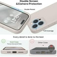 thumbnail image 3 of Compatible with iPhone 15 Pro Max Case, Upgraded Premium Silicone, [Camera Protection] [Soft Anti-Scratch Microfiber Lining] Shockproof Phone Case for iPhone 15 Pro Max 6.7 inch - Stone, 3 of 14