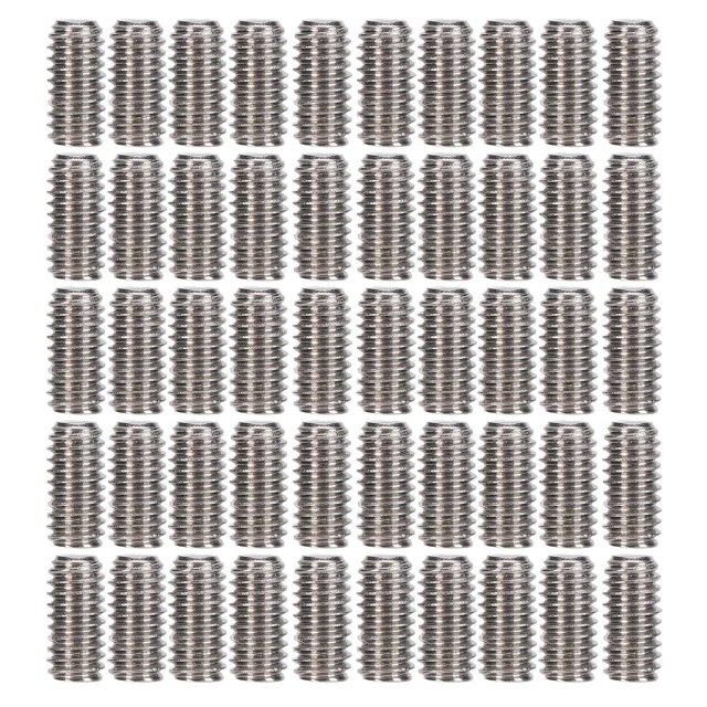 Juego surtido de tornillos prisioneros de acero inoxidable A2-70 de 50 piezas Juego de sujetadores de hardware M2.5x5 VoborMX herramienta