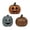 B003- Style E, variant on Fall Halloween Decor, Retro Halloween Decor, Halloween Tiered Tray Decor, Halloween Mantel Decorations, 3-Piece Distressed Finish Wooden Pumpkin Ornament Set, Small Cute
