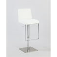 thumbnail image 3 of Home Square 29" Stainless Steel Height Swivel Stool in White - Set of 2, 3 of 3
