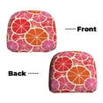 2 PCS Car Headrest Cover, Colorful Orange Soft Car Seat Head Rest Cover