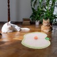 thumbnail image 2 of Rascador de sisal para gatos, tapete rascador colgante con forma de manzana, juguete interactivo de entrenamiento, 2 of 8