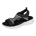 thumbnail image 5 of Dakaela Women's Slingback Sport Sandals Washable Orthopedic Slides with Arch Support Mesh Open Toe Casual Summer Walking Shoes Black Size 7.5, 5 of 6