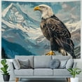 thumbnail image 4 of Orinice Bald Eagle Mountain Range Tapestry Wall Hanging Unique Style Graphic Tapestries Home Wall Decor Art for Living Room Bedroom Apartment Farmhouse Dorm 40x60inch, 4 of 6