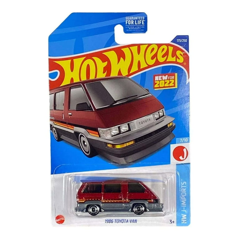 Hot Wheels HW J-Imports 7/10 (2022) Red 1986 Toyota Van Toy 173