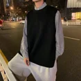 thumbnail image 4 of Suéteres de punto para hombre Chaqueta con abertura Ropa para hombre Abrigo Chaleco Sin mangas Cuello redondo negro Chaleco Cuello redondo Un diseñador de lujo S, 4 of 5
