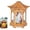 Wooden, variant on Zen Pavilion Lantern Aroma Diffuser & Night Light, 160ml Essential Oil Diffuser with 2 Mist Settings, Japanese-Style Zen Garden Humidifier, Quiet Operation for Yoga, Meditation, and Sleep